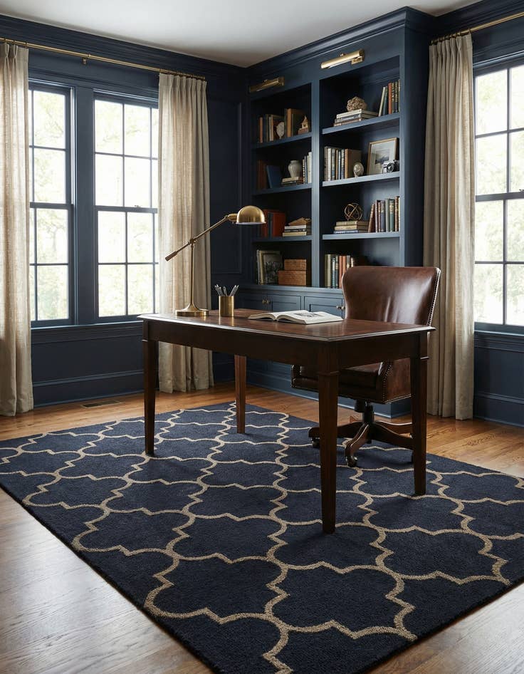 Detail image of 5' 1 x 8' Luna Wool Rug