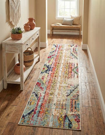 2' 7 x 12' Washable Mesa Runner Rug