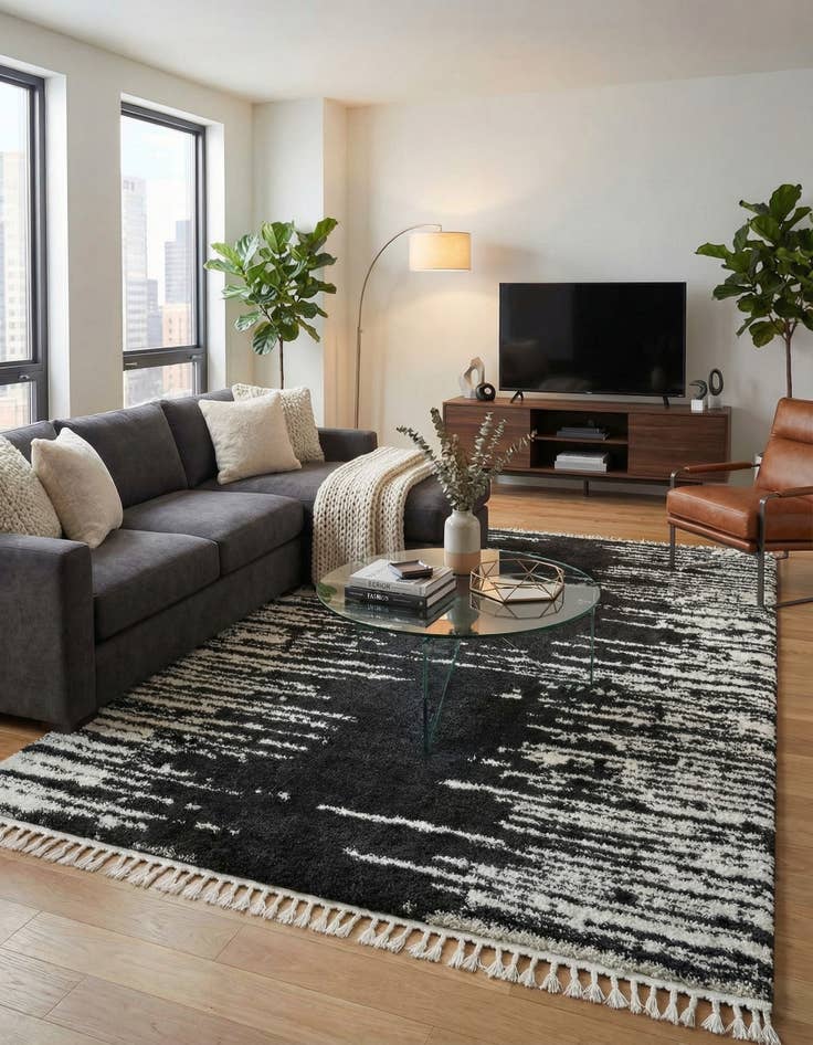 Detail image of 10' x 14' Serenity Shag Rug