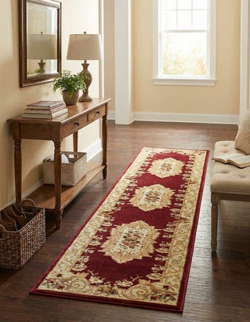 60cm x 245cm Classic Aubusson Runner Rug