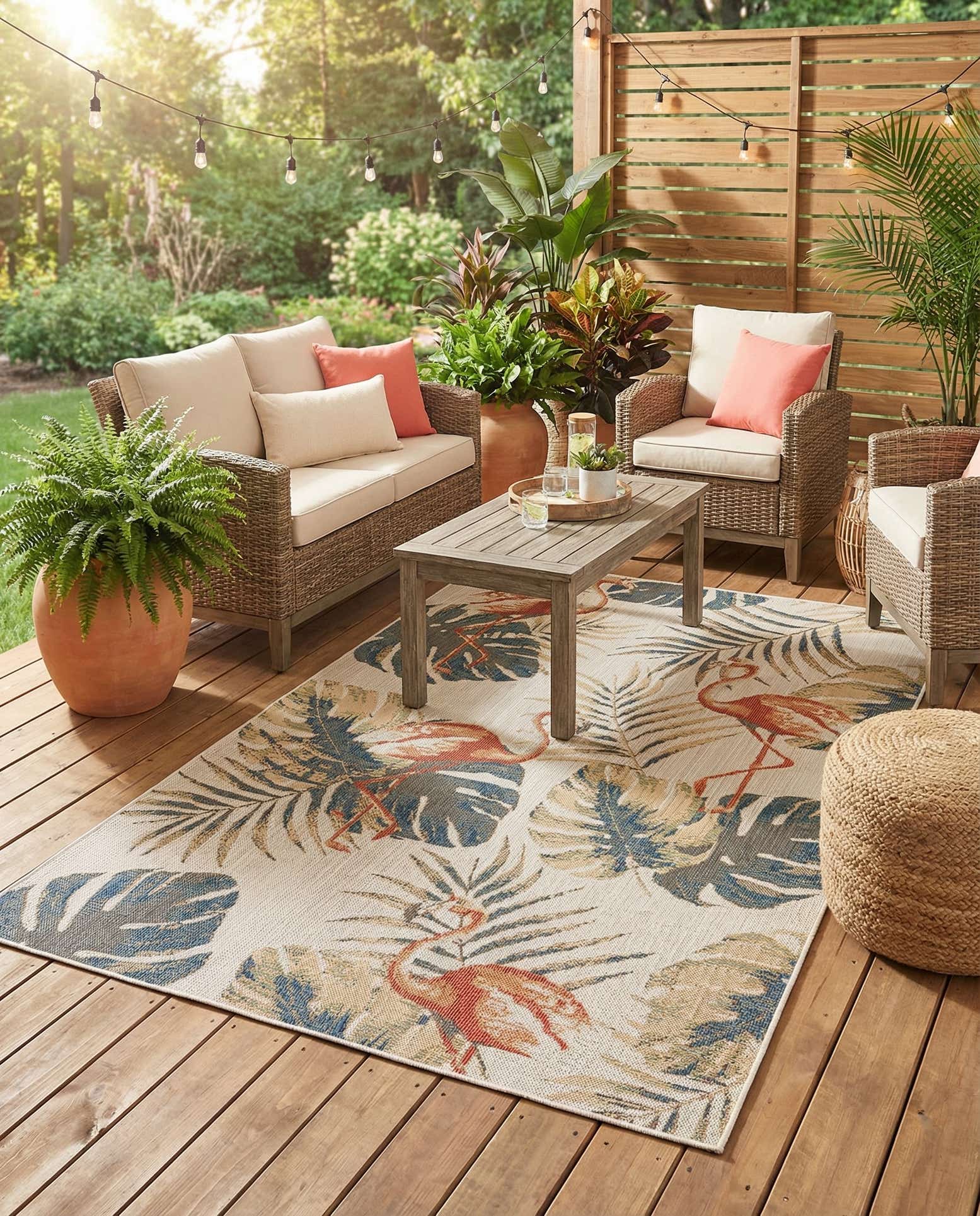 6' x 9' Easy-Clean Baja Indoor / Outdoor Rug