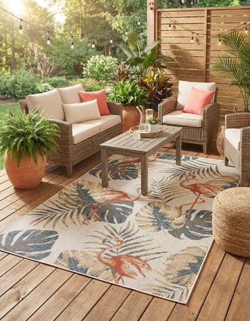 6' x 9' Easy-Clean Baja Indoor / Outdoor Rug