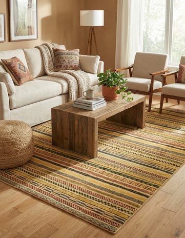 5' 9 x 7' 10 Hand Knotted Modern Ziegler Rug