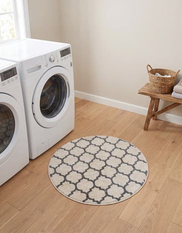 3' x 3' Lattice Round Rug