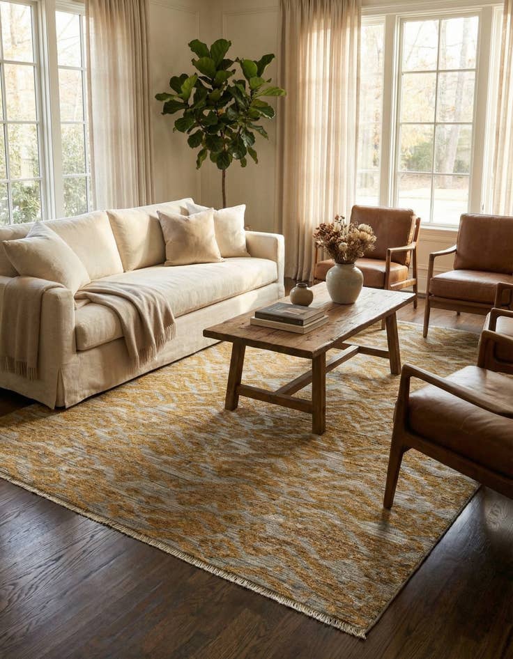 Detail image of 8' 1 x 10' 3  Hand Knotted Darya Wool Rug