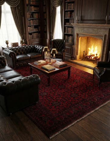 6' 8 x 9' 8 Hand Knotted Khal Mohammadi Wool Rug
