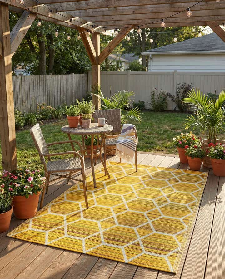 4' x 6' Easy-Clean Vista Breeze Indoor / Outdoor Rug