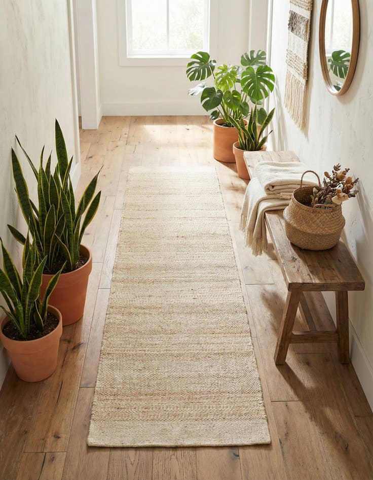 Detail image of  2' x 8'  Hand Woven Lariat Runner Rug