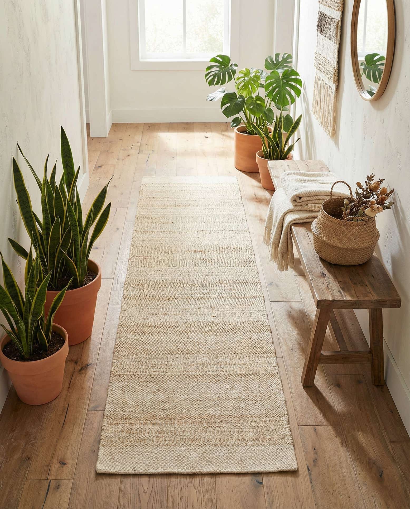 2' x 8' Hand Woven Lariat Runner Rug