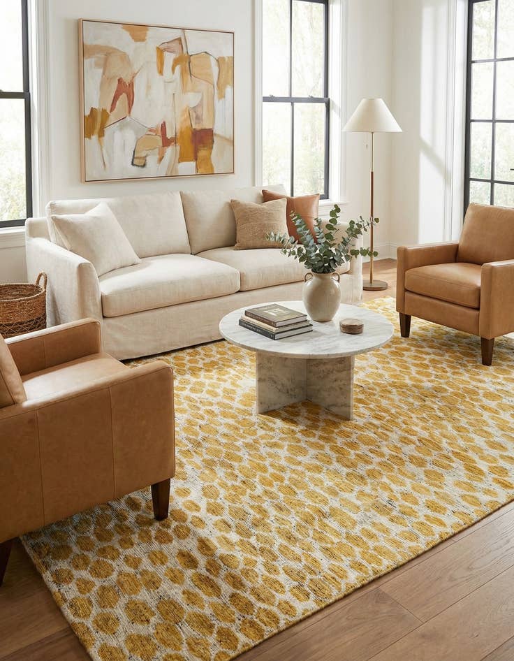 Detail image of 6' x 9' 1  Hand Knotted Moroccan Wool Rug