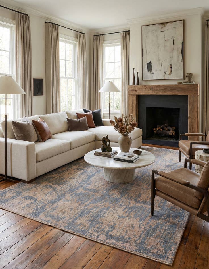 Detail image of  9' 1 x 12' 7  Hand Knotted Ultra Vintage Persian Wool Rug