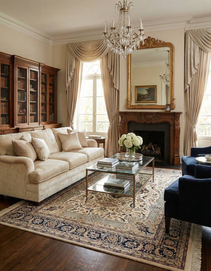 Detail image of  8' x 11' 2  Hand Knotted Kerman Persian Rug