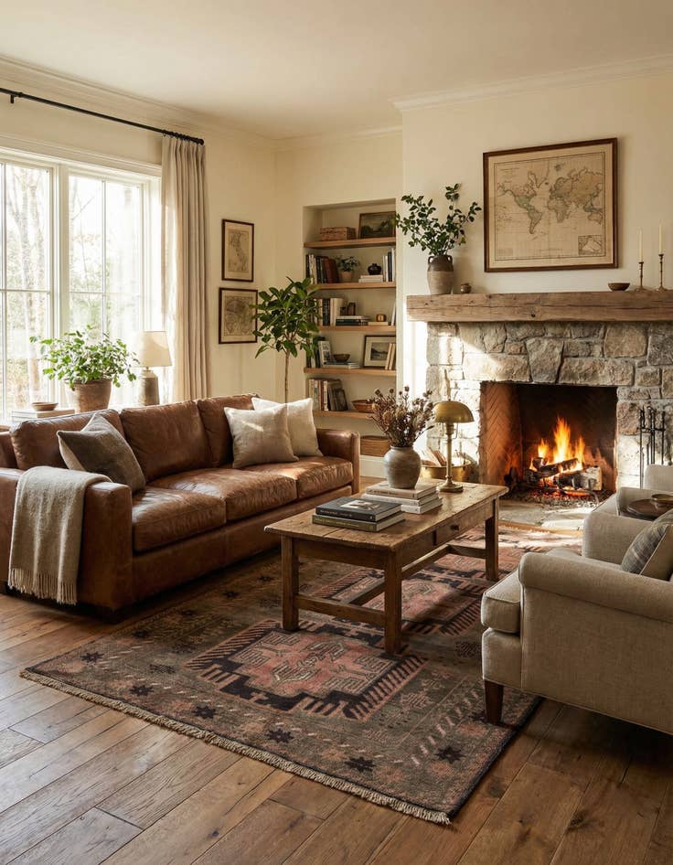 Detail image of  3' 7 x 6' 9  Hand Knotted Ultra Vintage Persian Wool Rug