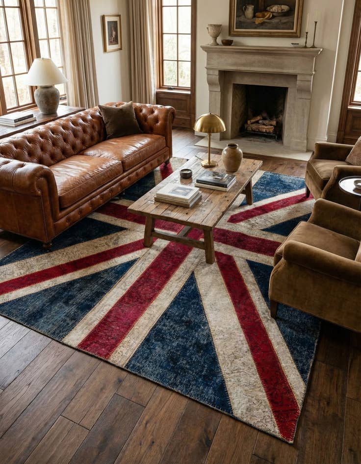 Detail image of 7' 1 x 9' 1  Hand Knotted Ultra Vintage Persian Wool Rug