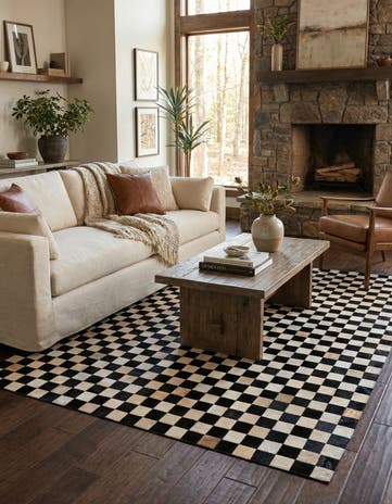 5' 8 x 7' 10 Cowhide Stocks Rug