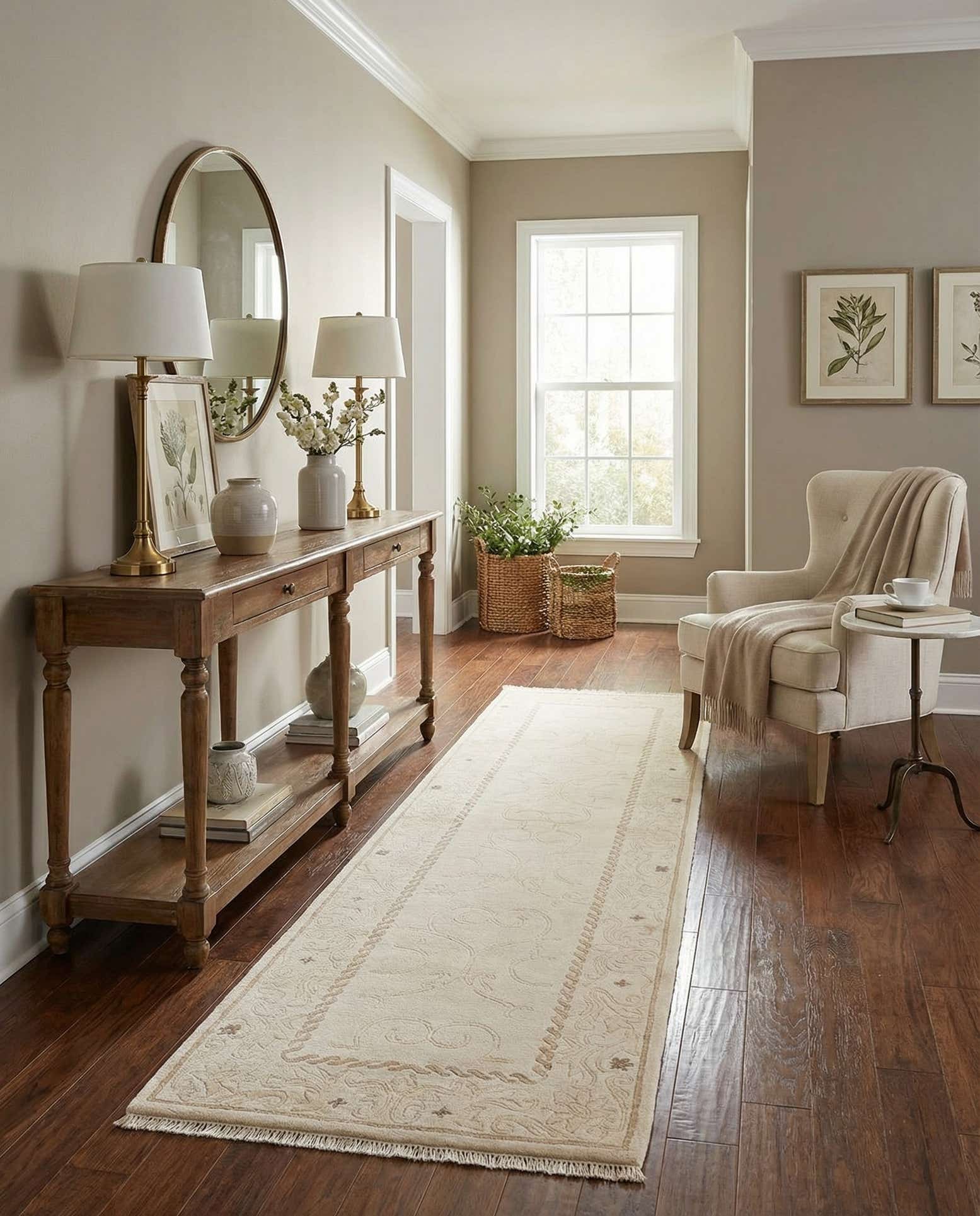 2' 8 x 10' Hand Knotted Darya Wool Runner Rug