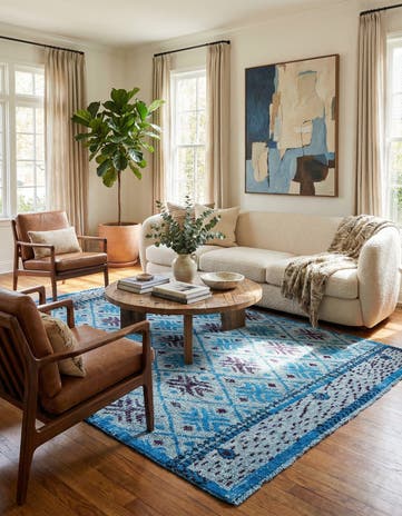 5' 11 x 8' 3 Hand Knotted Darya Wool Rug