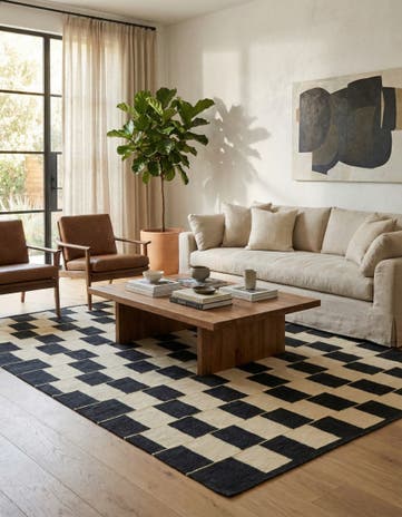 6' x 7' 10 Hand Woven Kilim Modern Wool Rug