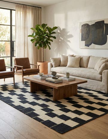 6' x 7' 10 Hand Woven Kilim Modern Wool Rug
