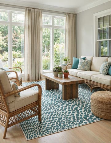 7' 10 x 10' Easy-Clean Jill Zarin Cape Town Indoor / Outdoor Rug