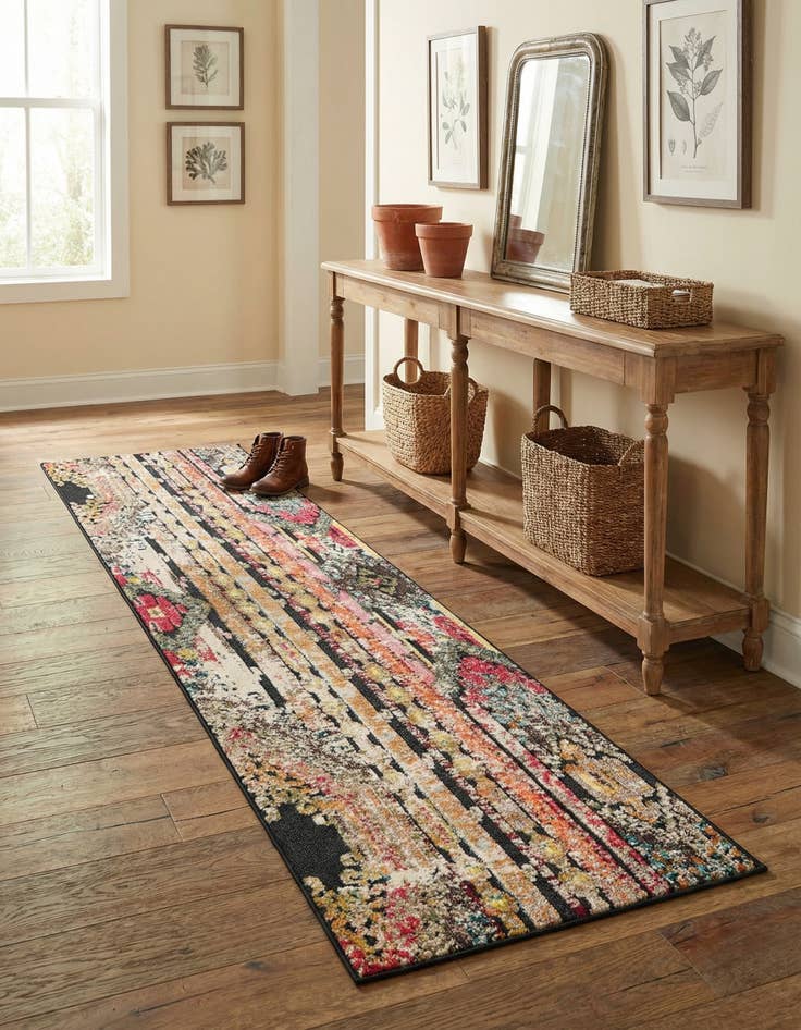 Detail image of 2' 7 x 10'  Washable Casablanca Indoor / Outdoor Runner Rug