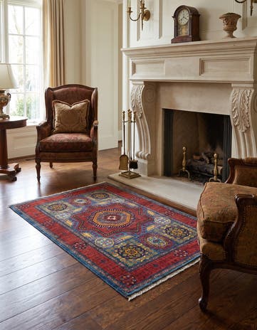 3' 6 x 5' 1 Hand Knotted Mamluk Ziegler Rug