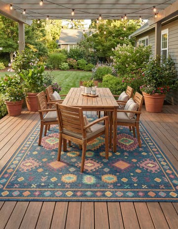 9' x 12' Easy-Clean Baja Indoor / Outdoor Rug