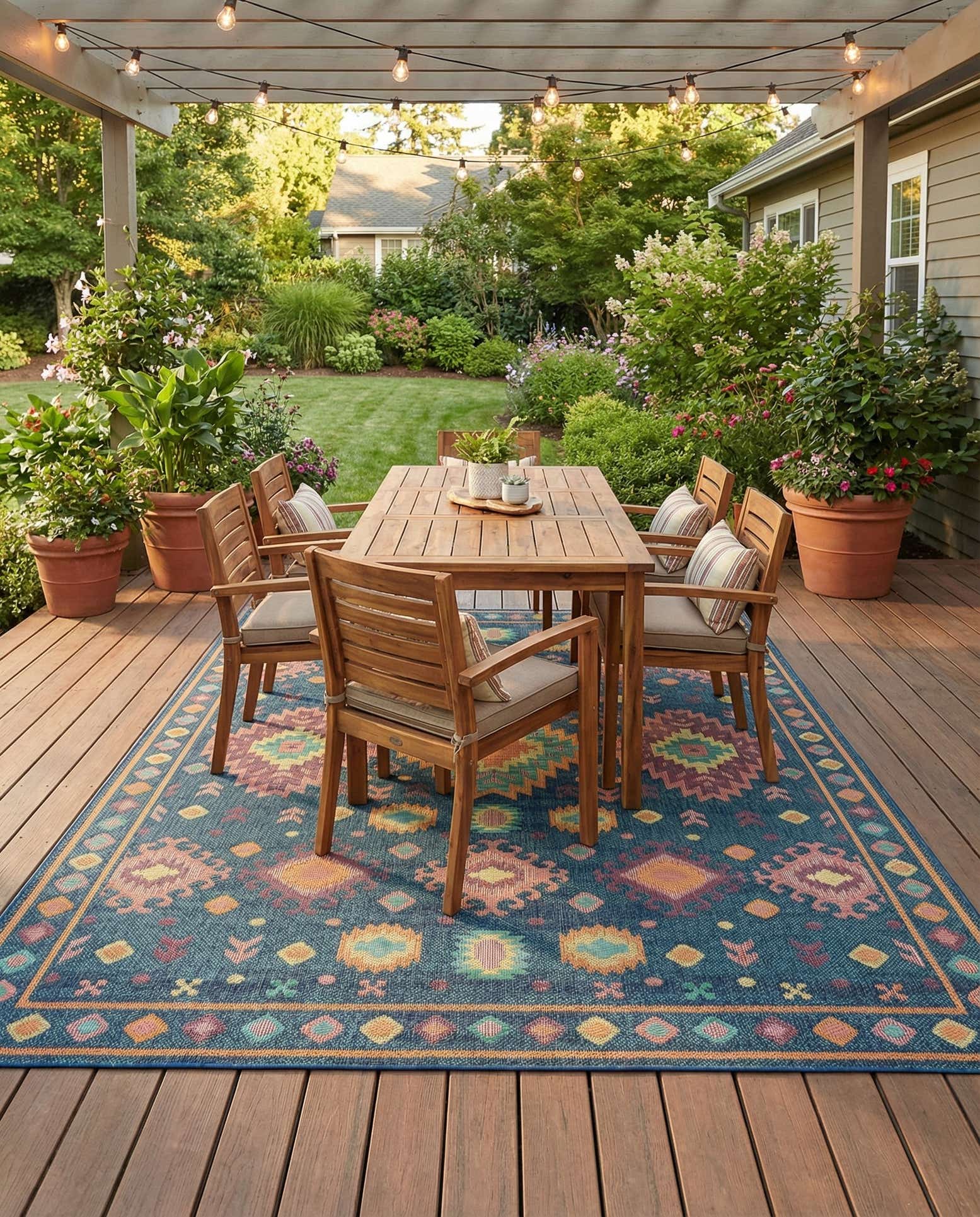 9' x 12' Easy-Clean Baja Indoor / Outdoor Rug