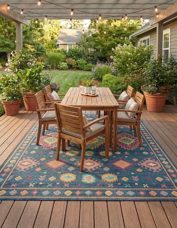 9' x 12' Easy-Clean Baja Indoor / Outdoor Rug