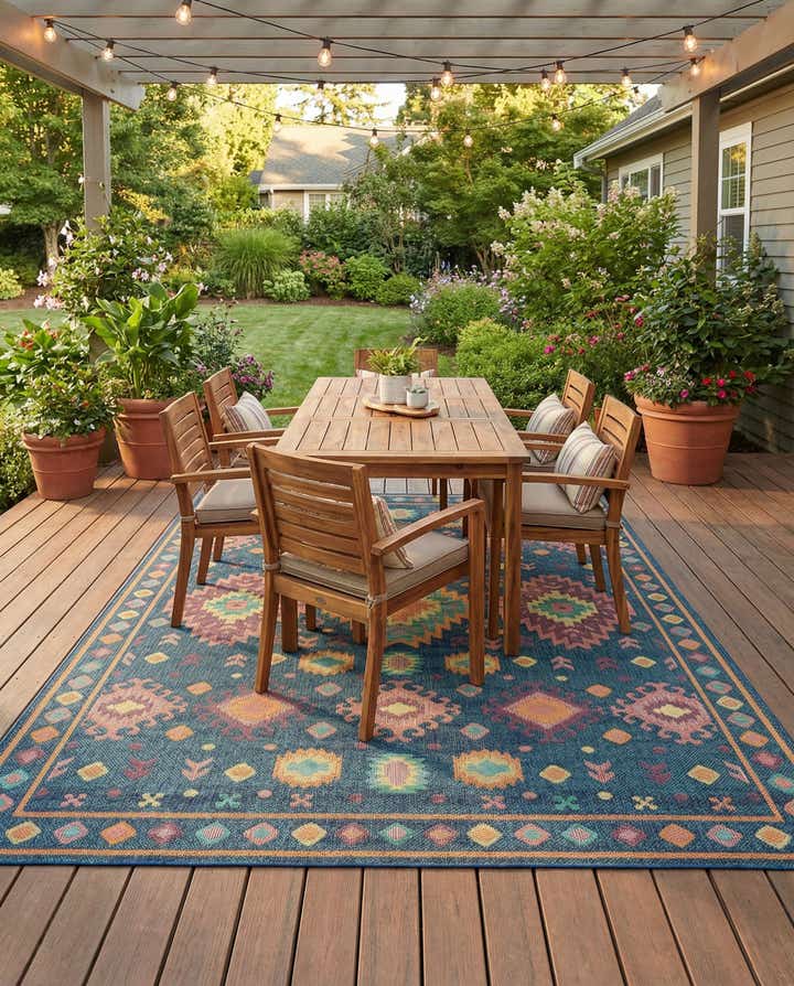9' x 12' Easy-Clean Baja Indoor / Outdoor Rug