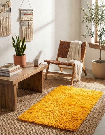 2' 1 x 4' 2 Hand Knotted Moroccan Wool Runner Rug
