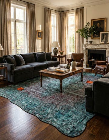 10' 1 x 13' 5 Hand Knotted Ultra Vintage Persian Wool Rug