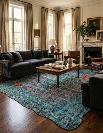 10' 1 x 13' 5 Hand Knotted Ultra Vintage Persian Wool Rug