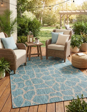7' x 10' Easy-Clean Safari Indoor / Outdoor Rug
