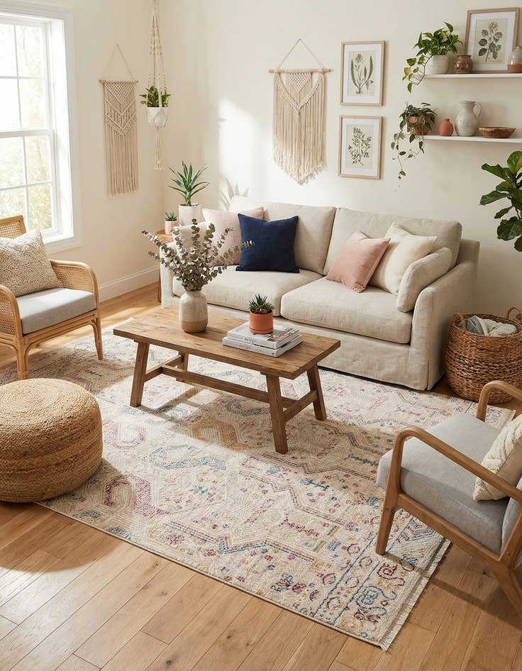 Detail image of 5' 3 x 7' 9 Deepa Rug