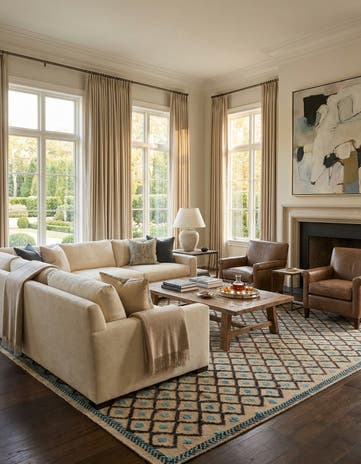 8' 1 x 10' 1 Hand Knotted Darya Wool Rug