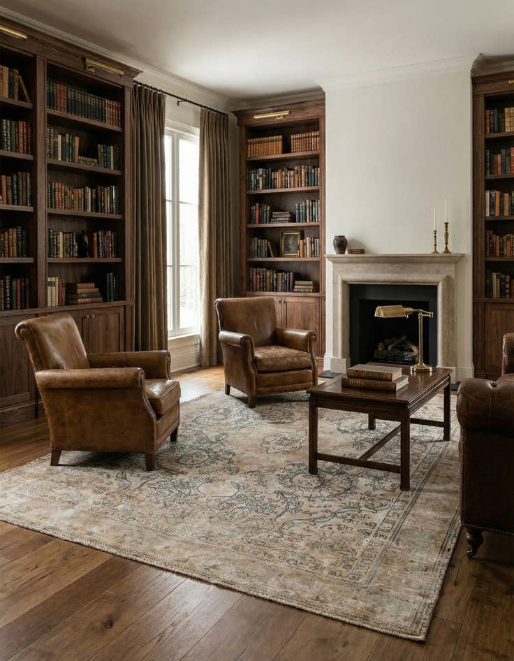 Detail image of  6' 2 x 9' 7  Hand Knotted Ultra Vintage Persian Wool Rug