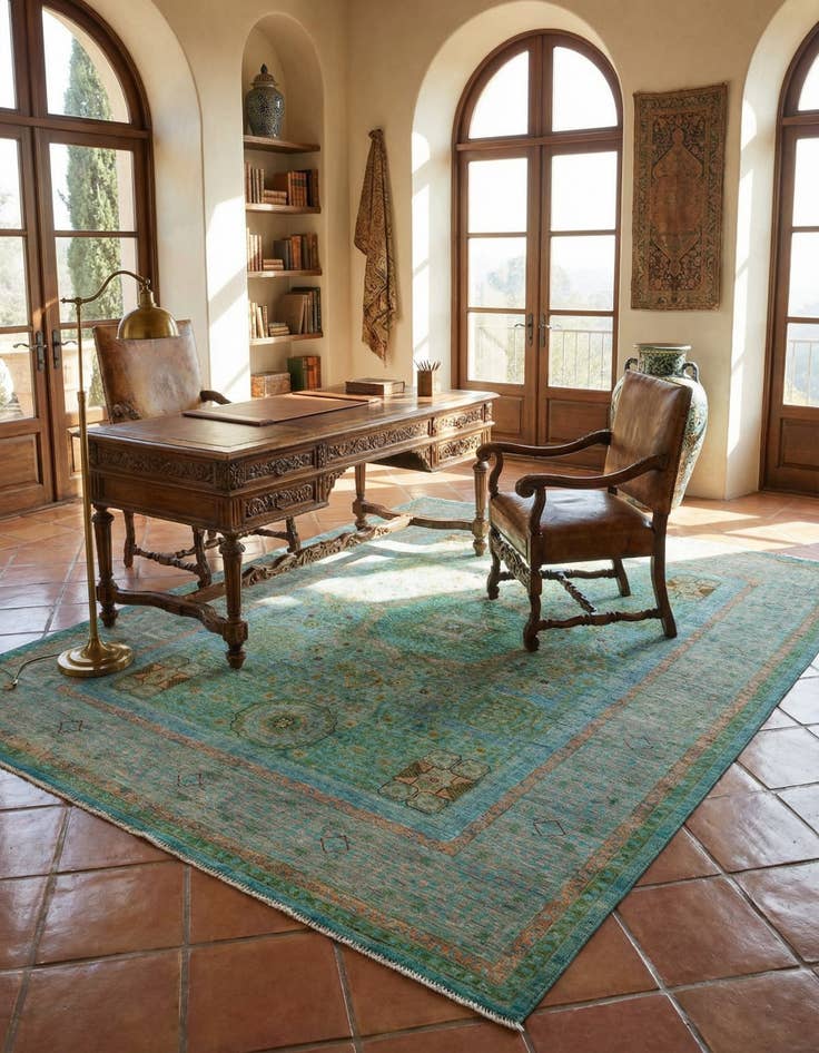 Detail image of 5' 2 x 6' 9 Mamluk Wool Rug