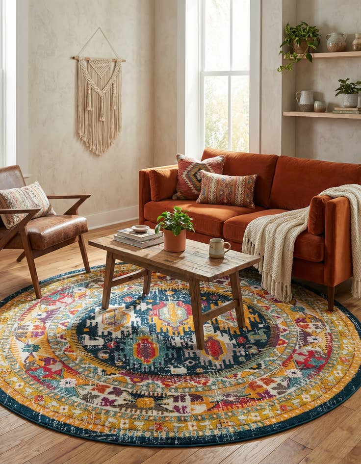 Detail image of  10' x 10' Madeline Round Rug