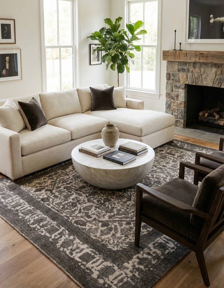 Detail image of 9' 9 x 12' 10  Hand Knotted Ultra Vintage Persian Wool Rug