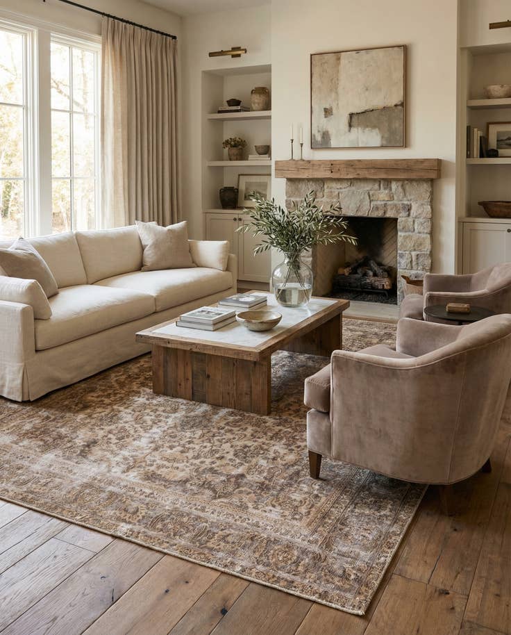 Detail image of 9' 2 x 12' 4 Hand Knotted Ultra Vintage Persian Wool Rug