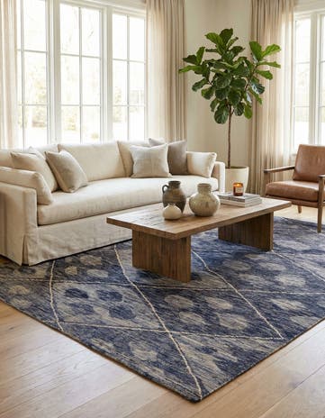 8' x 9' 10 Hand Knotted Moroccan Wool Rug