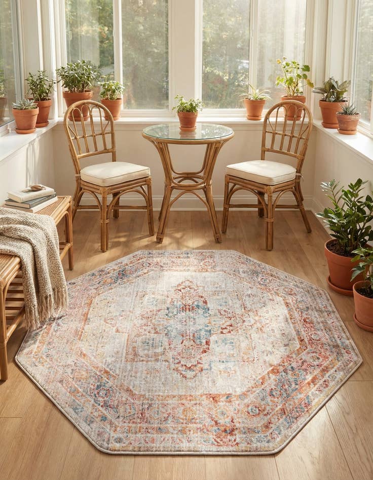 Detail image of 4' x 4' Noble Octagon Rug