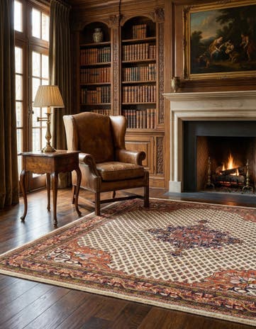 4' 6 x 6' 6 Mir Wool Rug