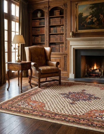 4' 6 x 6' 6 Mir Wool Rug