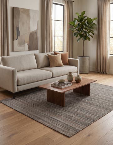 4' 10 x 6' 3 Hand Woven Kilim Modern Wool Rug