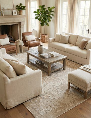 10' x 14' 1 Easy-Clean Traditional Indoor / Outdoor Rug