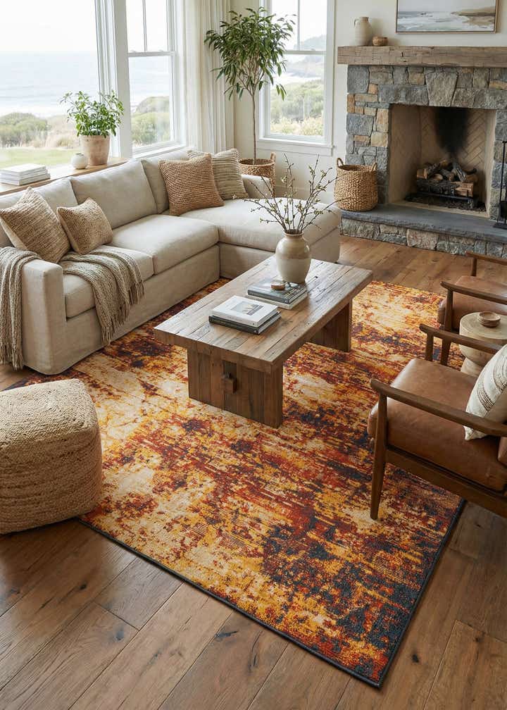 9' x 12' Easy-Clean Coastal Indoor / Outdoor Rug