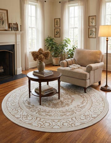 7' 10 x 7' 10 Hermitage Round Rug