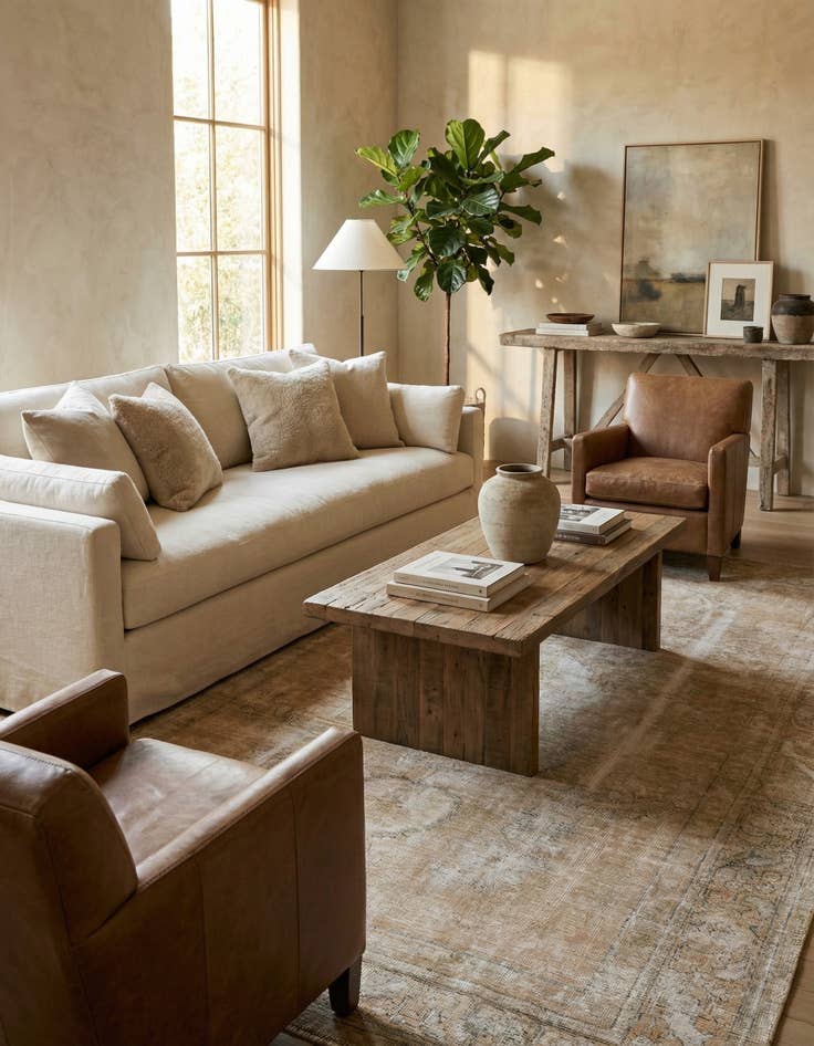 Detail image of 6' 4 x 9' 7 Hand Knotted Ultra Vintage Persian Wool Rug